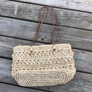 Tan Weave Purse